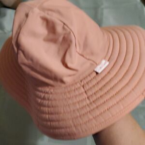 Ruffle Butts Kids Baby Youth Girls Pink Lightweight Bucket Sun Hat Strings Tie